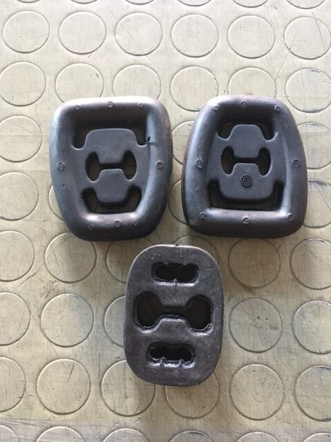 KIT 3 GOMMINE SUPPORTO MARMITTA SCARICO FIAT PANDA 141 motori FIRE e 900cc