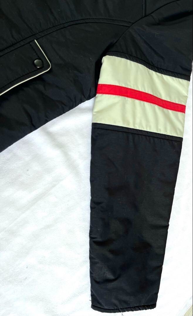 Moncler ASICS Skiwear Size Lady's L Black & White Jacket & Pants Set Rare JPN image 7