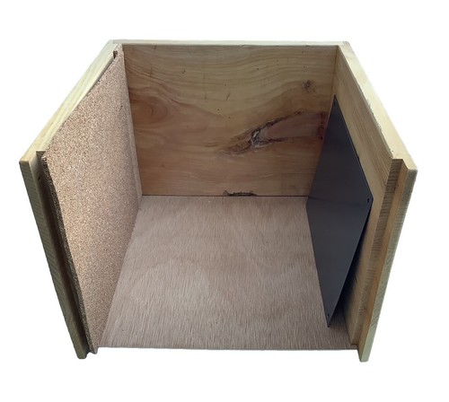 Room Box Wood Cork Table Top Vignette Doll House 14” W / 14” L/ 11” H - Picture 4 of 13