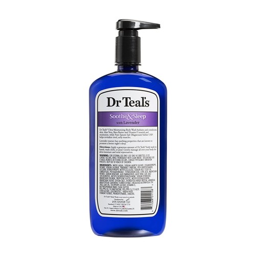 Dr Teal's Body Wash Combo Pack (48 fl oz Total), Soothe & Sleep with Lavender, - 第 3/4 張圖片