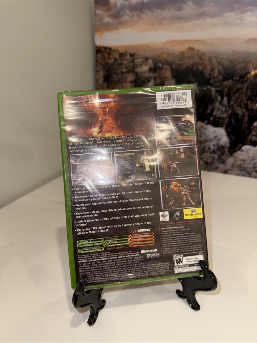 Mortal Kombat: Armageddon (Microsoft Xbox, 2006) for sale