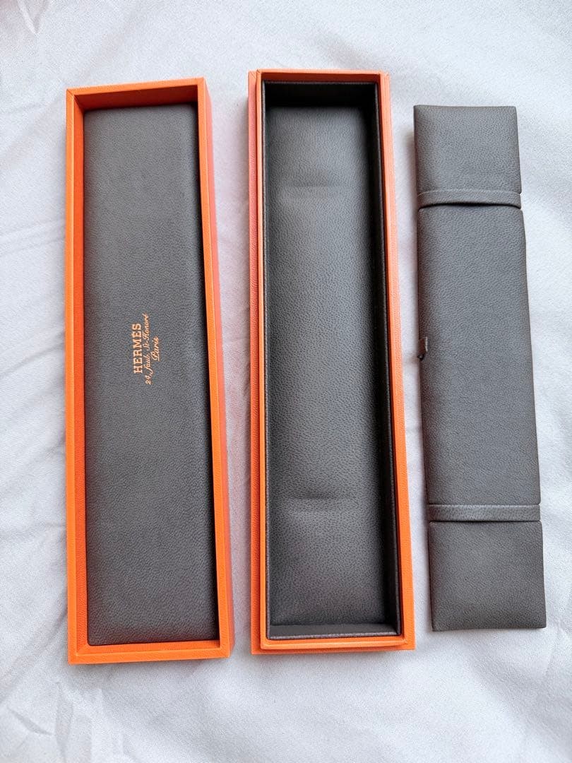 HERMES Bracelet Necklace Accessory Case Empty Box… - image 1
