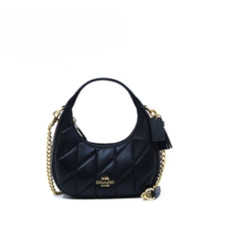 Coach Carmen Mini Crossbody Bag With Quilting - Black