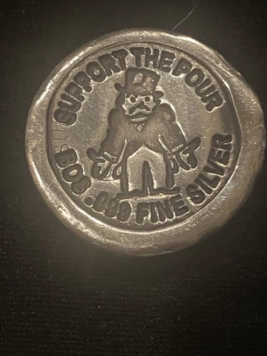 1 Oz .999 Silver MK Barz Support The Poor  Button Rare limited Run 🤩