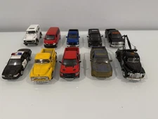 Kinsmart-welly Lot of 10 Cars 1:38-1:42-1:46-1:60 Pullback Cars Used Condition
