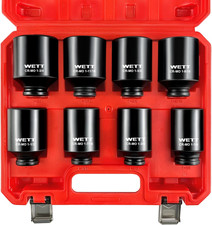 12 Drive Deep Large Impact Socket Set 8-piece Spindle Axle Nut Large Sockets 12 Drive Deep Large Impact Socket Set 8-piece Spindle Axle Nut Large Sockets