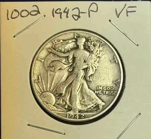 1942-P VF Liberty Walking Half Dollar