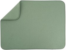  Dish Drying Mat XL, 18” x 24”, Absorbent Microfiber Kitchen 18" x 24" Green