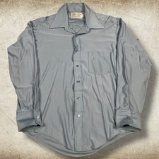 Vintage 60s 70s Sears Men  s Qiana Nylon Disco Shirt Size 16-33 USA Made Retro