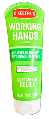 O'KEEFFE'S WORKING HANDS RELIEVES EXTREMELY  DRY,CRACKED MOISTURIZER 7oz/198g