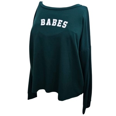 G Mini Babes Sweatshirt 2X NWT Green Graphic Pullover Made in USA Plus Size 2XL