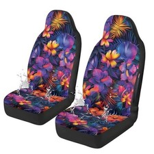 Quelytrip Tropical Hibiscus Palm Leaves Purple Car Purple Hibiscus Palm Leaves