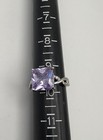 Stunning Sterling Silver Vintage 925 Cocktail Purple Cz Stone Ring. Size 8 — photo 4