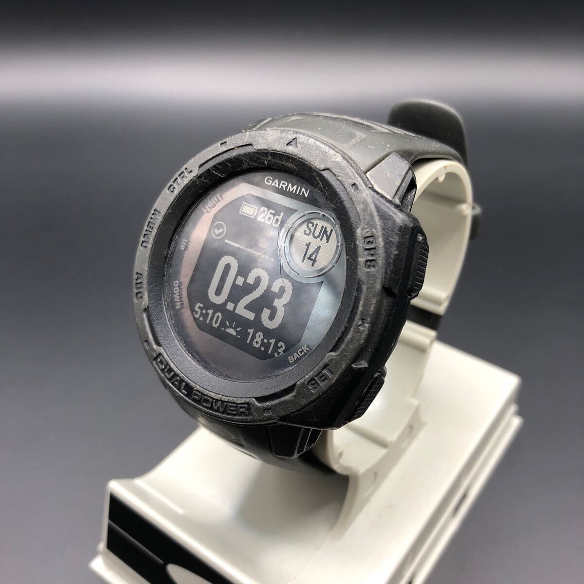 Garmin Instinct Dual Power Smartwatch with Instant Decision Feature  