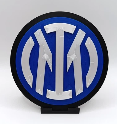 Stemma Inter Serie A FC Internazionale Scudetto Logo Football Calcio 3D Regalo