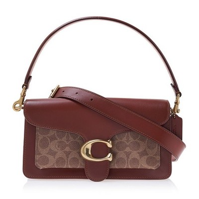 Coach Signature Canvas Tabby Schultertasche Damen hellbraun rost 47305007