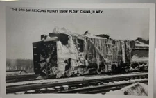Rppc The DRG &W Rescuing Rotary Snow Plow Chama New Mexico N M Train/Locomotive