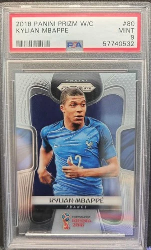 2018 Panini Prizm FIFA World Cup Kylian Mbappe #80 PSA 9 #MP01 France