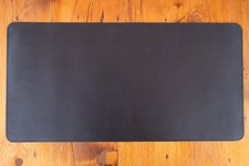 Premium Crazy Horse Black Leather Desk Mat Pad 12x24"/30x60cm Brand New