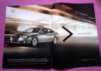 2005 Audi A6 2 Page Print Ad