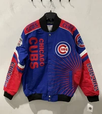 Chicago Cubs G-III Men's Snap Up Twill Cotton Varsity Jacket- NWT-FREE SHIPPING!