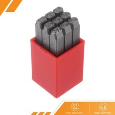 9pack Metal Number Stamp 5mm Steel Reverse Punch for Jewelry Making Die
