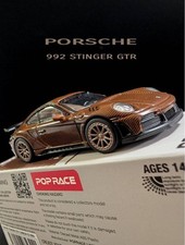 POPRACEA PR64-49 Porsche 992 Stinger GTR 1/64 Diecast Model Car New