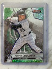 2025 Topps Bowman's Best Hunter Goodman Rockies Green Mini-Diamond 13 /99