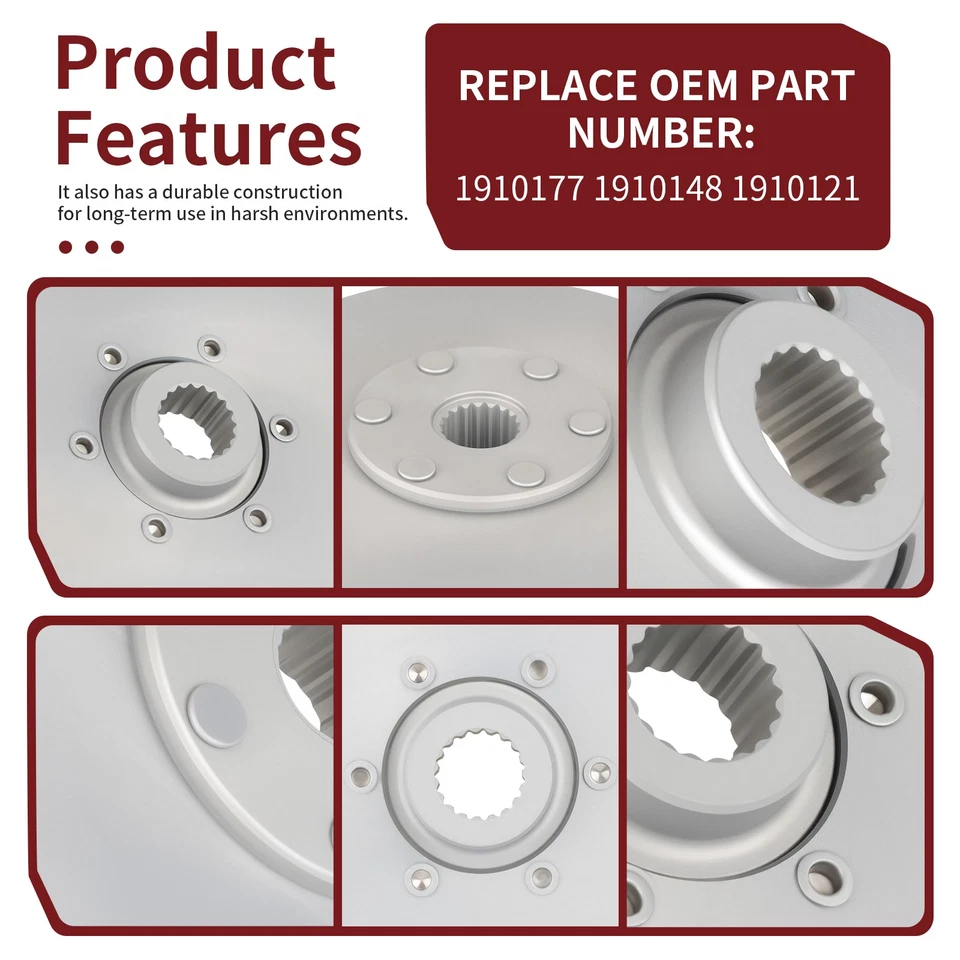 1910177 1910148 1910121 For Polaris 300 2x4 4x4 1994 Rear Brake Rotor Disc Assy - Image 2 of 4