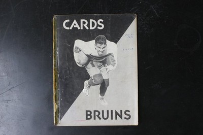 Vintage 1930 UCLA Bruins Football Program October 31 Roster College Sports