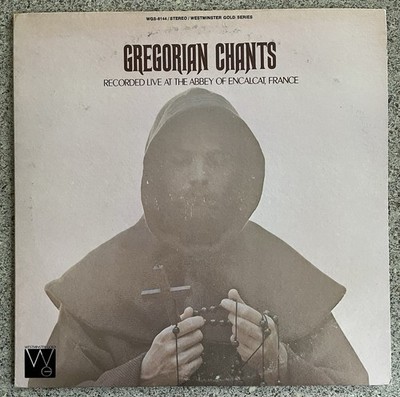 Gregorian Chants Live Recording Abbey France Vinyl Westminster Vintage Tested