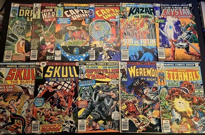 Comic Book Lot (11 books) 30, 40 ,50, 60 CENT MARVEL COMICS (Marvel 70s-80s)