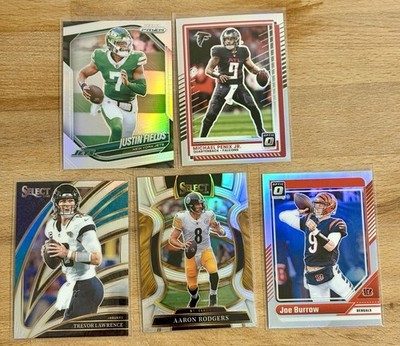 2025 Panini NFL 49xsilver Prizm LOT - Burrow / Rodgers / Lawrence 