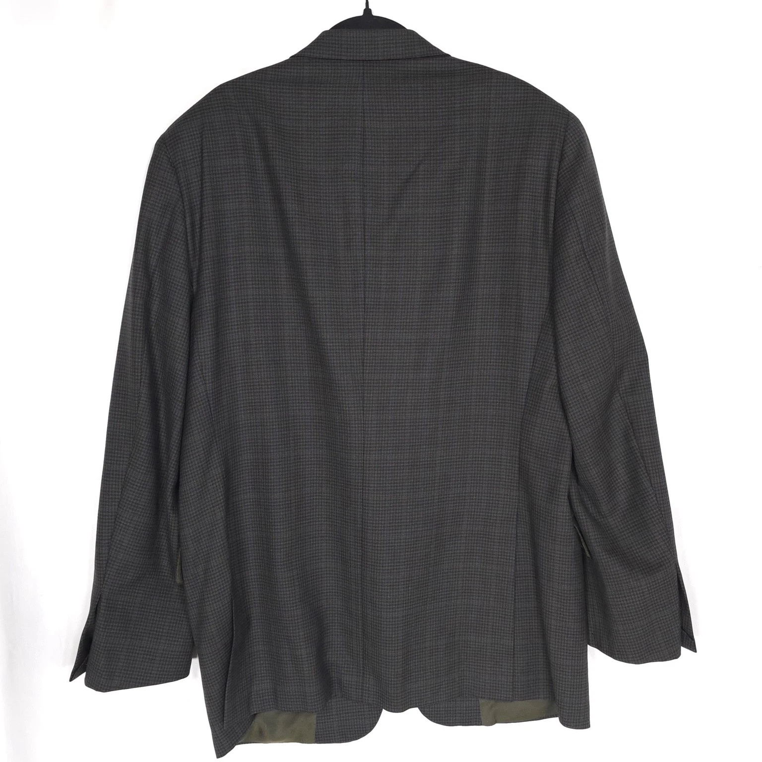 HICKEY FREEMAN 1899 USA Worsted Wool Blazer Jacket Sport Coat Brown 44L Beacon - product detail image 11