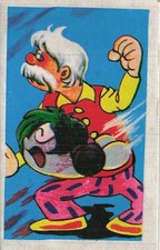 Vintage Japanese Menko Old Man Carrying Green Character MiG Fighter Jet 732439