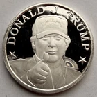 Donald J. Trump Silver "Liberty" Coin, One Troy Ounce 999 Fine Silver, BU Cond.