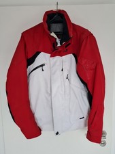 SPYDER Skijacke Herren Größe 52 (L), weiß und rot, gebraucht, tadellos