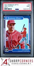 2021 PANINI DONRUSS OPTIC HOLO PRIZM #23 JOEY VOTTO POP 3 PSA 9