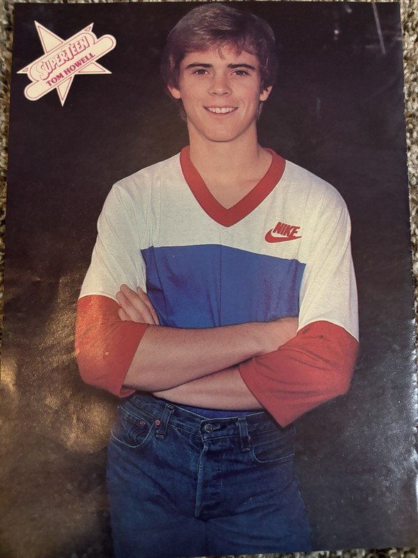 VERY RARE 80s ACTOR TOM HOWELL SMILE TEEN BEAT CLIPPING MAGAZINE PINUP!