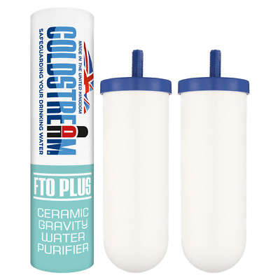 Coldstream FTO Plus - Fluoridfilter für Schwerkraftfilter 2er Pack Berkey Doulton