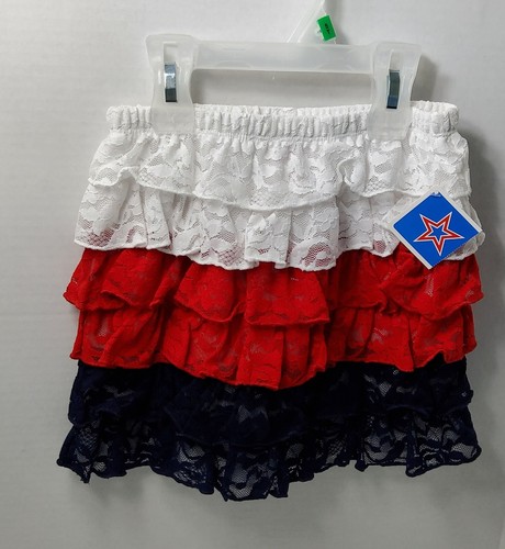 GONNE PATRIOTICHE RAGAZZE NUOVE CON ETICHETTE TAGLIA 5T (SET DI 2) - Foto 2 di 3