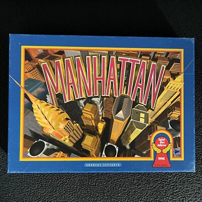   Brettspiel Manhattan Hans im Glück Spiel des Jahres 1994 vollständig Spiel
