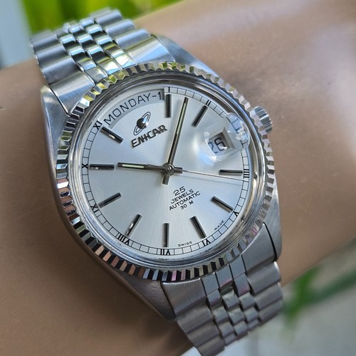 Vintage ENICAR men's automatic watch AR-2169 25Jewels swiss made 1990s - Picture 7 of 18