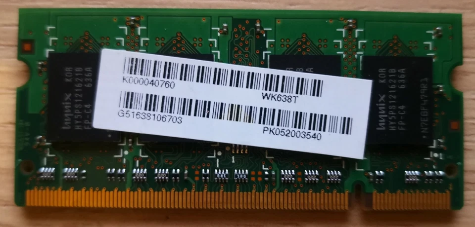 Memoria Ram Hynix HYMP564S64BP6-C4 AB 512MB DDR2 SDRAM PC2-4200 (DDR2-533) - Immagine 2 di 2