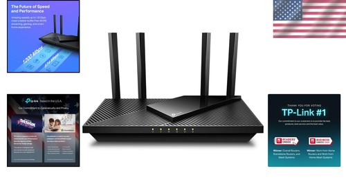 Smart AX1800 Dual-Band Router - Up to 1.8Gbps, Alexa Friendly, Parental Controls - Afbeelding 2 van 9