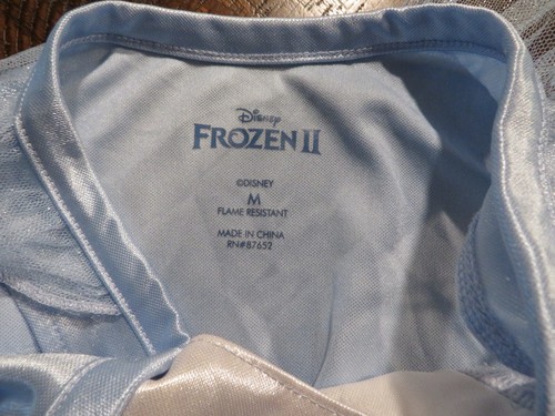 DISNEY FROZEN II PRINCESS ELSA NIGHTGOWN COSTUME SZ M BLUE GOWN DRESS UP - Picture 5 of 11