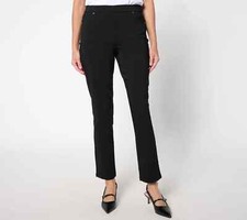 AA 714 Susan Graver Petite Ultra Stretch Slim Leg Pants SiSusan Graver Size 2P