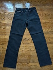 Vintage USA Made 90s Calvin Klein Straight Leg High-Rise Black Jeans Womens 9/31
