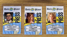 Superman Smallville ID Badge- Lane, Kent & Sullivan Daily Planet Reporter Set(3)