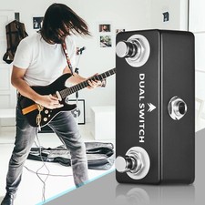 Compact Dual Momentary Footswitch Effects Pedal for Electric Guitar